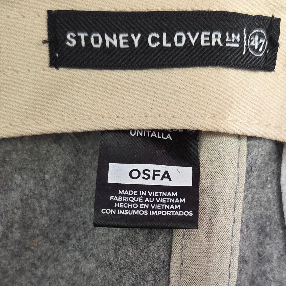 Stoney‎ Clover 47 Brand Kansas City Chiefs Hat Gray Red Wool Adjustable OSFA New